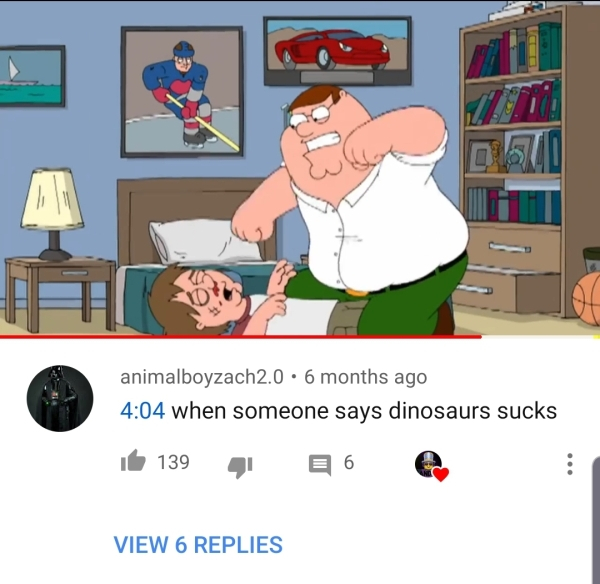 someone says dinosaurs suck - animalboyzach2.0 6 months ago when someone says dinosaurs sucks ita 139 , 96 e View 6 Replies