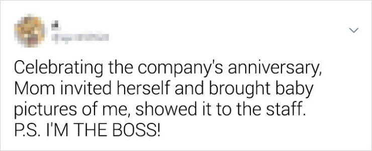 document - Celebrating the company's anniversary, Mom invited herself and brought baby pictures of me, showed it to the staff. P.S. I'M The Boss!