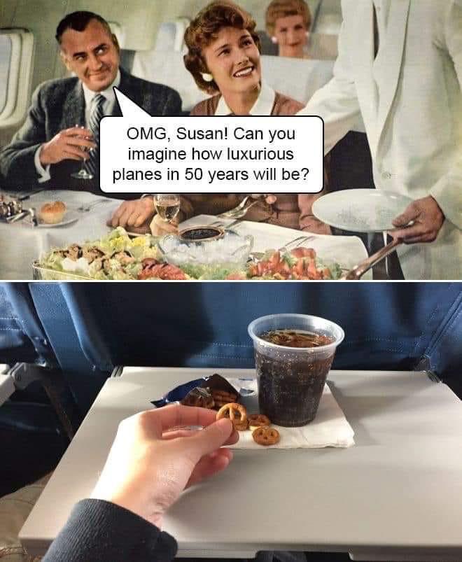 pan am meals - Omg, Susan! Can you imagine how luxurious planes in 50 years will be?