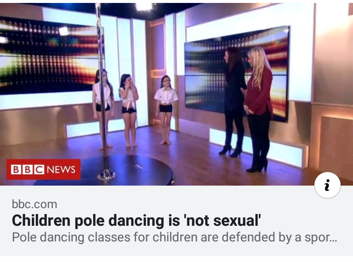 bbc three - Bbc News bbc.com Children pole dancing is 'not sexual' Pole dancing classes for children are defended by a spor...
