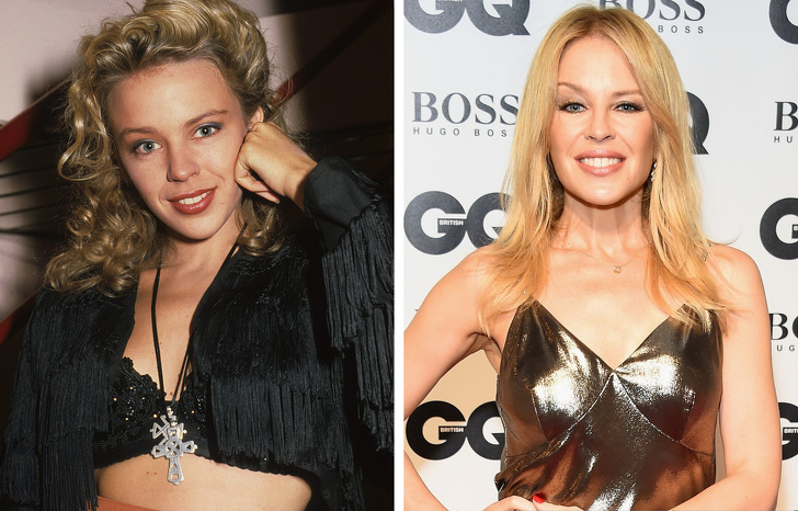 kylie minogue then and now