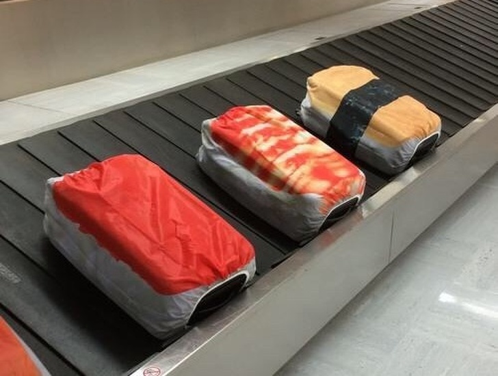The most popular trend for last season is sushi-looking baggage.