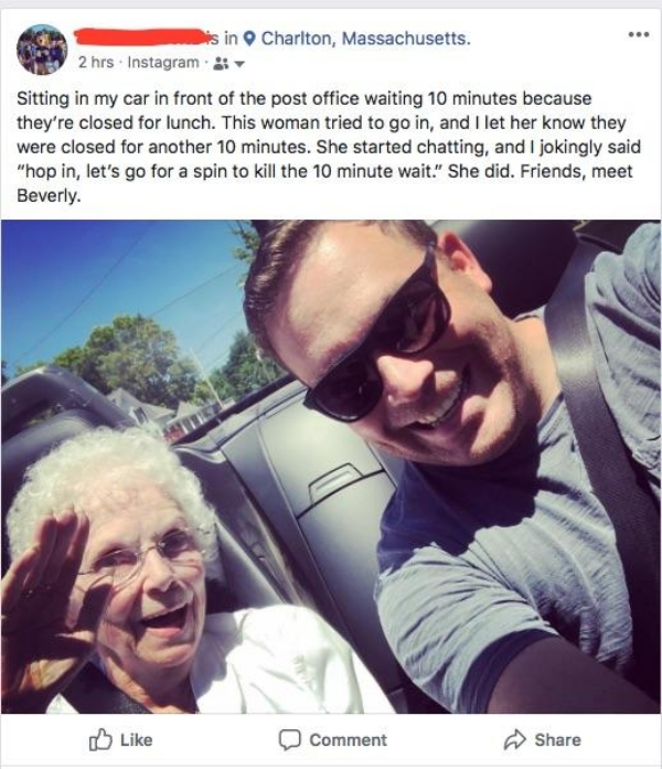 making new friends meme - is in Charlton, Massachusetts. 2 hrs Instagram Sitting in my car in front of the post office waiting 10 minutes because they're closed for lunch. This woman tried to go in, and I let her know they were closed for another 10 minut