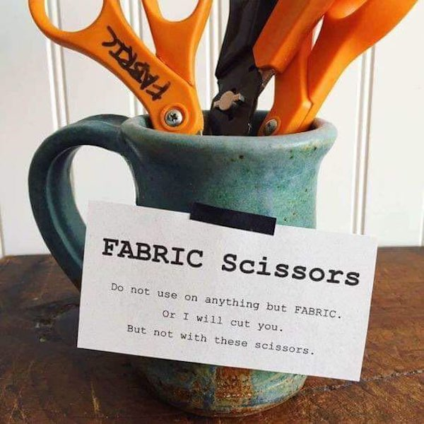 nailed it fabric scissors meme - Fauric Fabric Scissors Do not use on anything but Fabric. Or I will cut you. But not with these scissors.