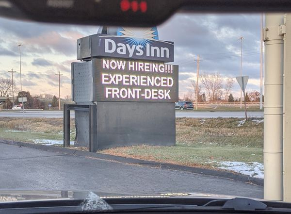 nailed it signage - Days Inn Now Hireincim Experienced FrontDesk