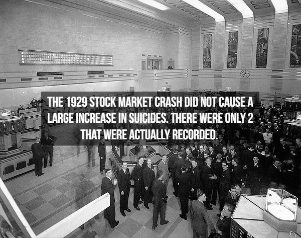 toronto stock exchange floor - The 1929 Stock Market Crash Did Not Cause A Large Increase In Suicides. There Were Only 21 That Were Actually Recorded