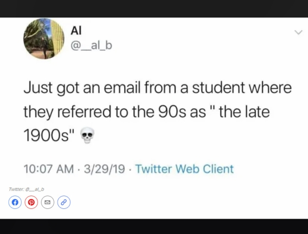 diagram - Ai Just got an email from a student where they referred to the 90s as "the late 1900s" 32919 Twitter Web Client Twitter