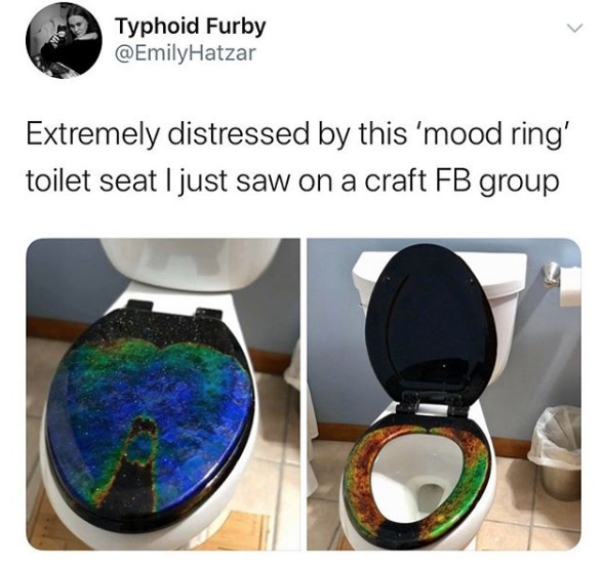 mood ring toilet seat - Typhoid Furby Extremely distressed by this 'mood ring' toilet seat I just saw on a craft Fb group