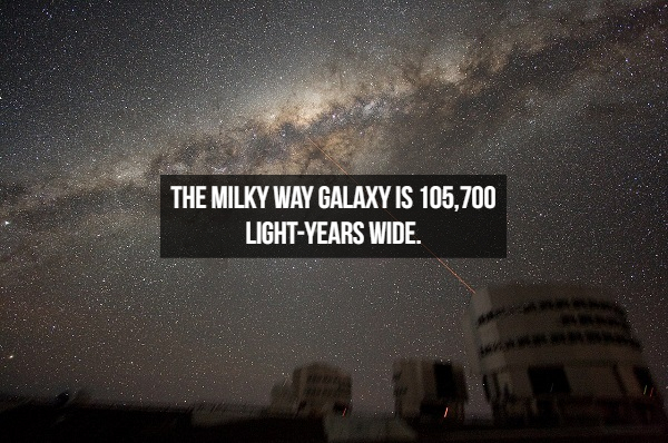 looks milky way - The Milky Way Galaxy Is 105,700 LightYears Wide.