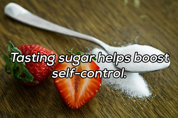 natural foods - Tasting sugar helps boost selfcontrol