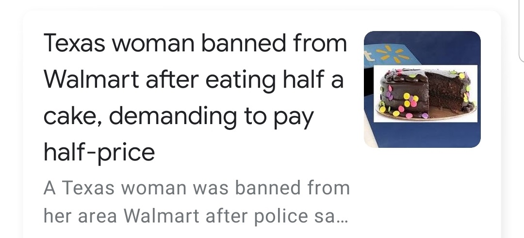 sail amsterdam 2010 - Texas woman banned from Walmart after eating half a cake, demanding to pay halfprice A Texas woman was banned from her area Walmart after police sa...