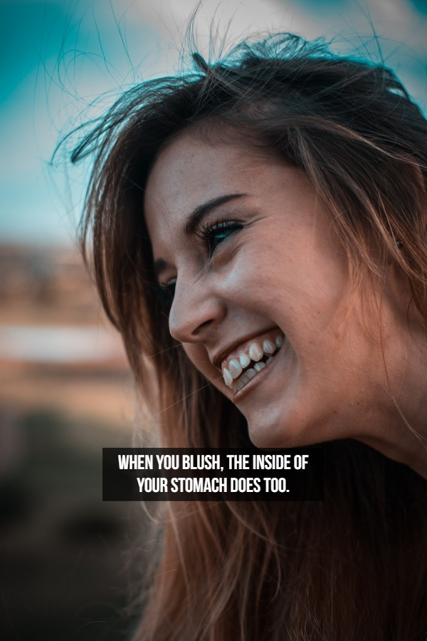 When You Blush, The Inside Of Your Stomach Does Too.