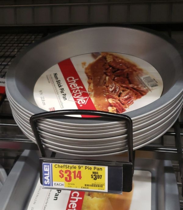 cookware and bakeware - NonStick Pie Pan In 228 cm chefstyle. Sale! ChefStyle 9" Pie Pan Was $397 $314 $307 Each Fach Outlo