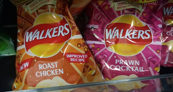 potato chip - 100% 100% Tish Potato British Potato Walkers Walkers Improved Recipe Roast Chicken Prawn Cocktal