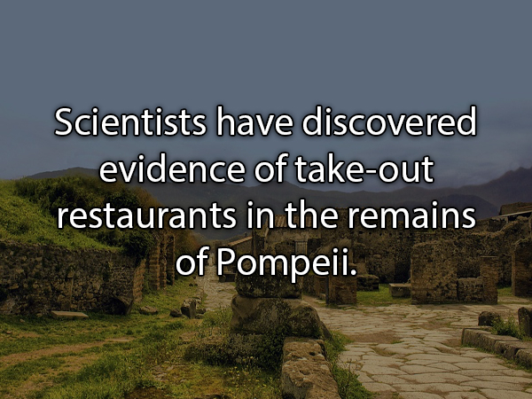 casa museo del campesino - Scientists have discovered evidence of takeout restaurants in the remains of Pompeii.