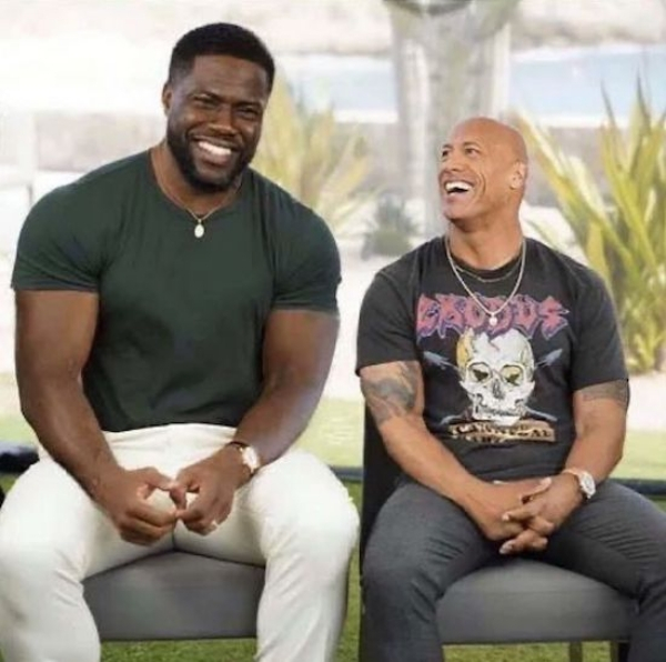 rock and kevin hart body swap