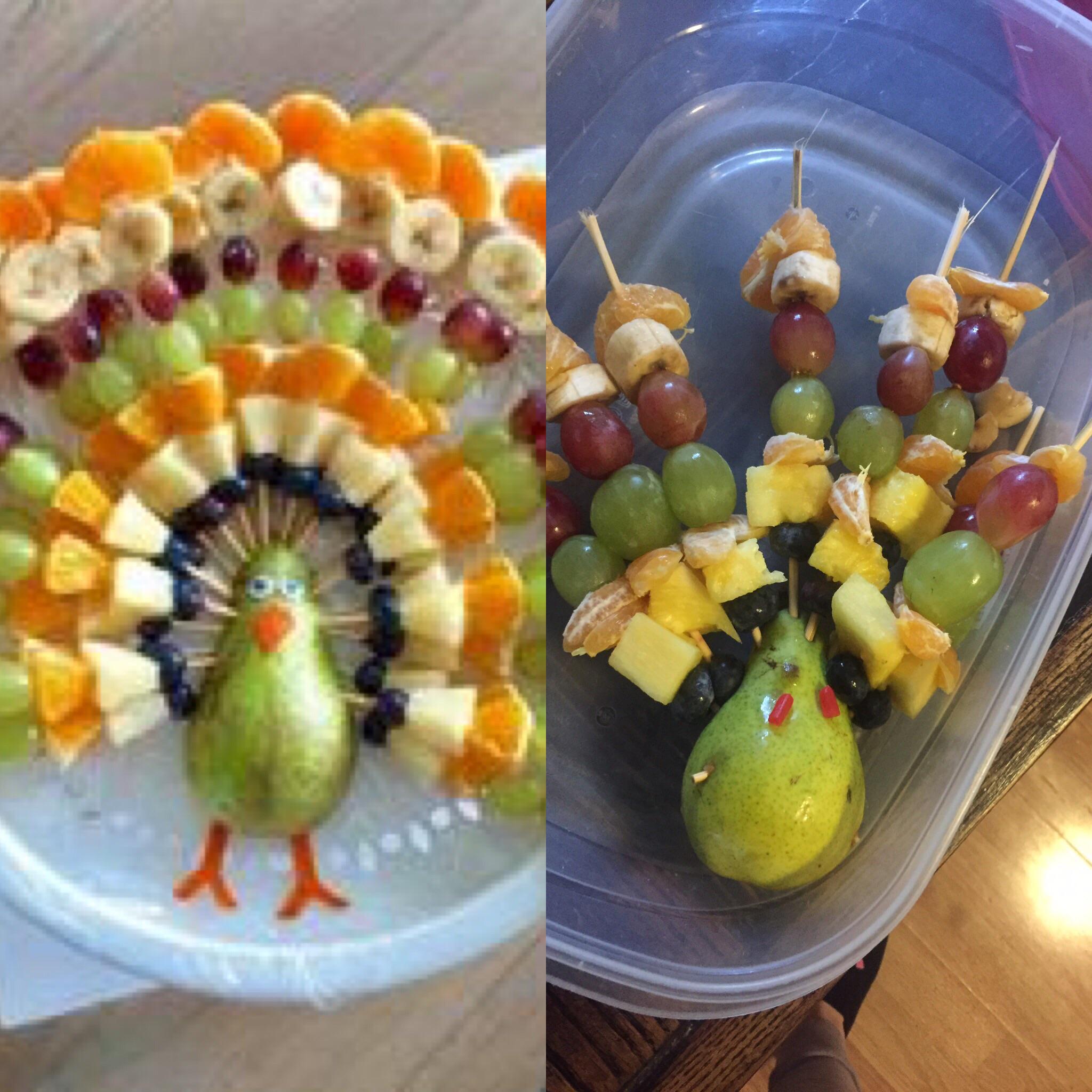 turkey fruit kabobs