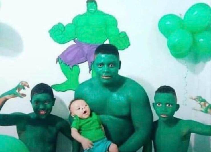 family hulk costume