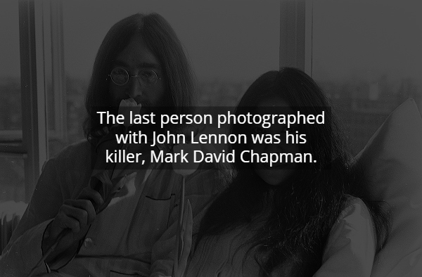 photograph - The last person photographed with John Lennon was his killer, Mark David Chapman.