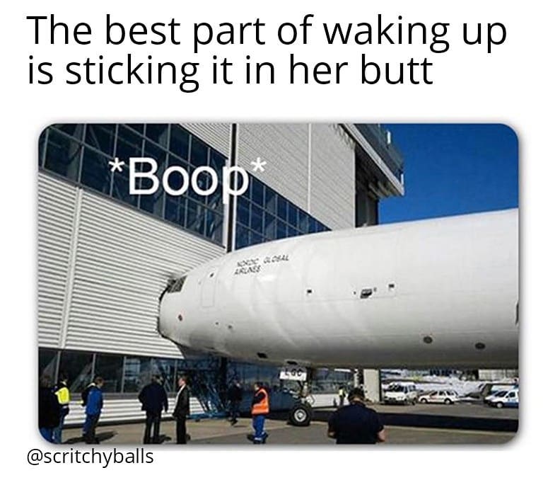 boop airplane - The best part of waking up is sticking it in her butt Boop