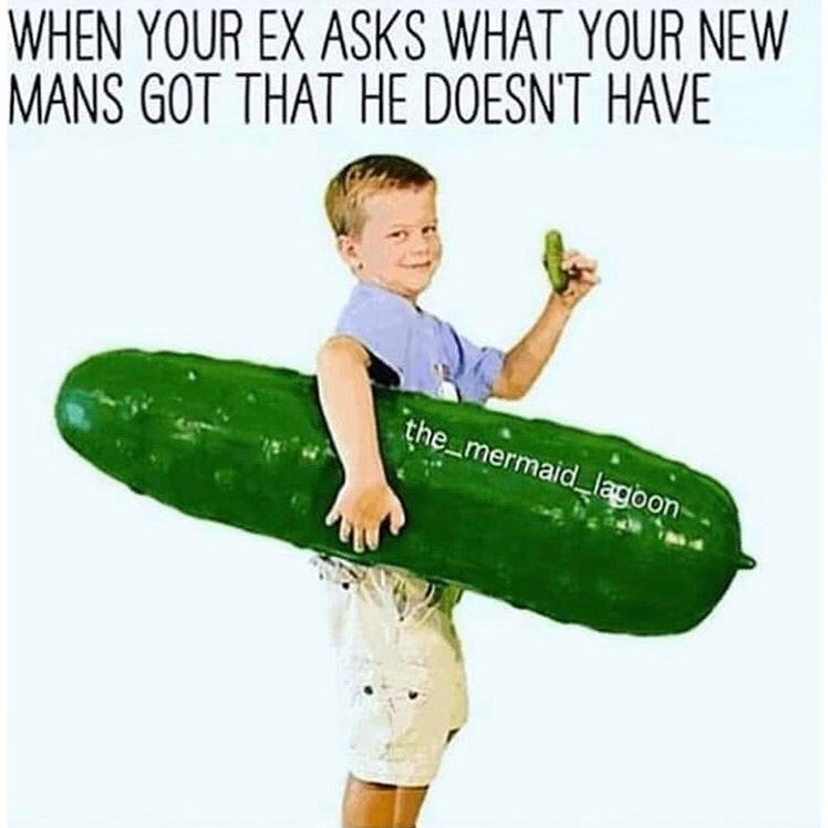 stupid sex memes - When Your Ex Asks What Your New Mans Got That He Doesn'T Have the_mermaid_lagoon