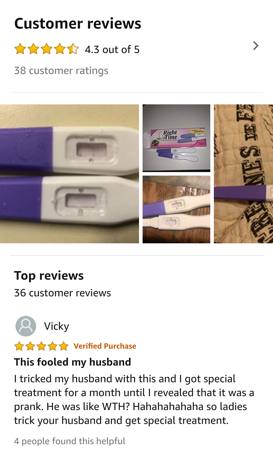 media - Customer reviews 4.3 out of 5 38 customer ratings Nes De Fi Top reviews 36 customer reviews Vicky Verified Purchase This fooled my husband I tricked my husband with this and I got special treatment for a month until I revealed that it was a prank.