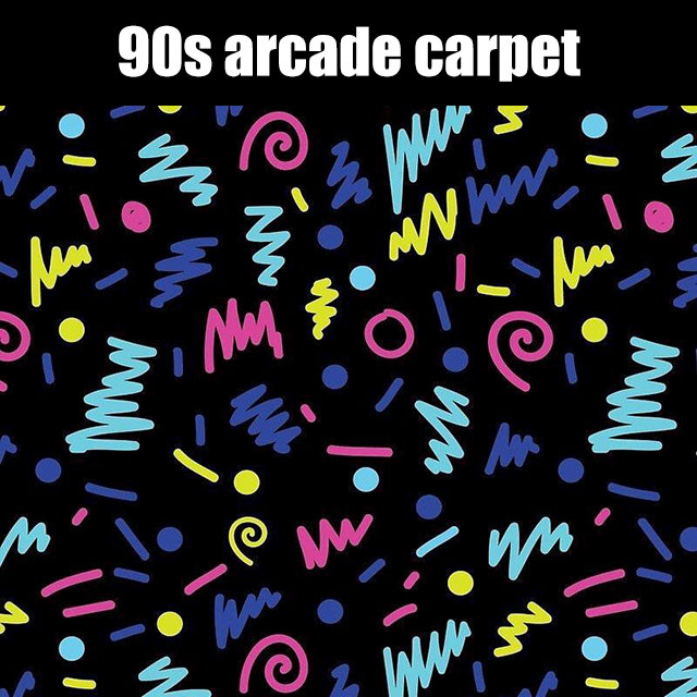 pattern memphis design - mw ml 90s arcade carpet W3 3 W Wo M ilo