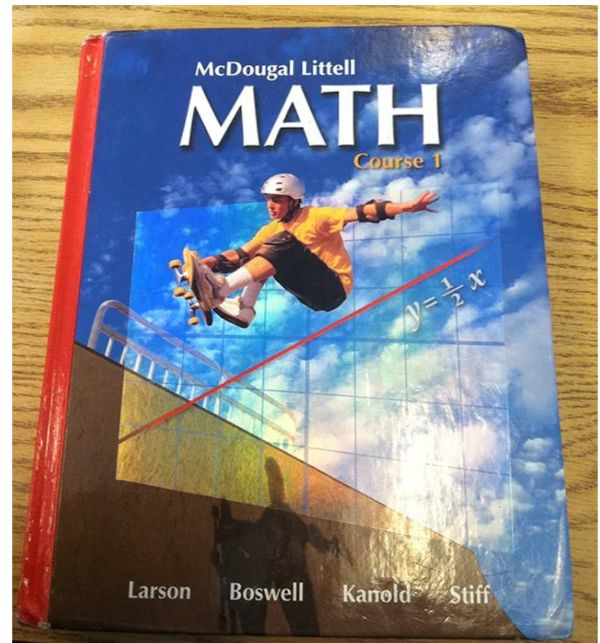 math and skateboarding - McDougal Littell Course 1 X V Larson Boswell Kanold Stiff