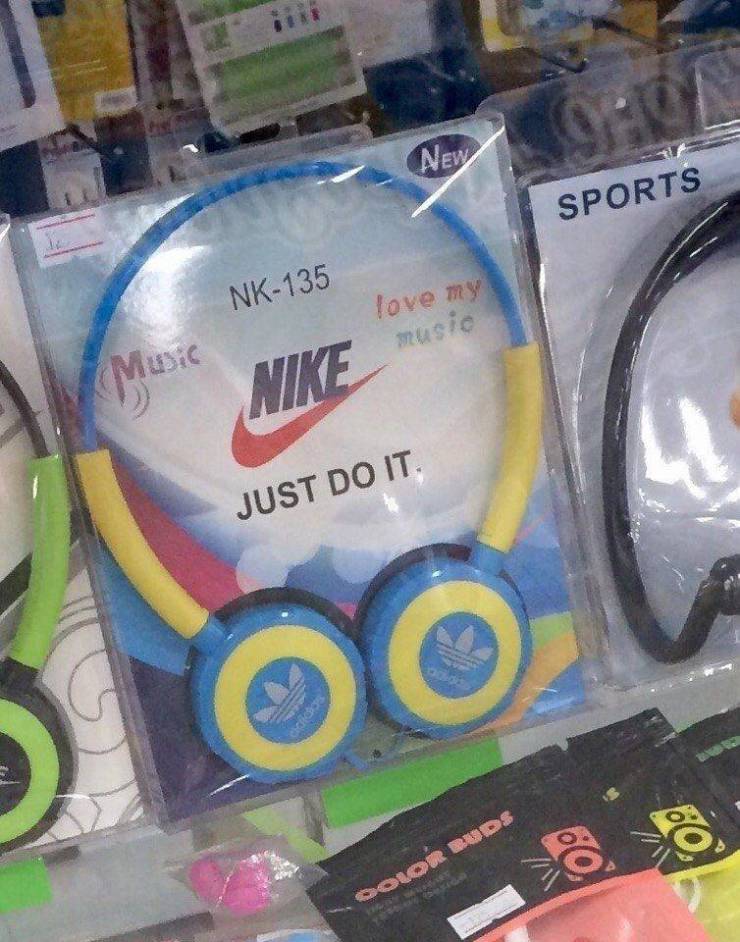 plastic - New Sports Nk135 love my music Nike Just Do It. 5 000 Qolor Buds