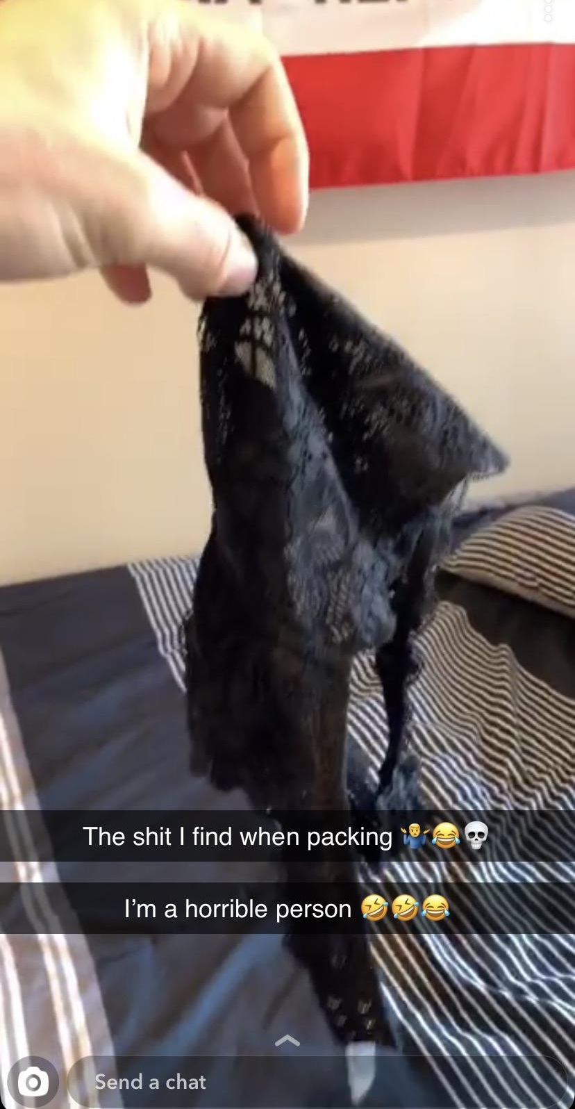 pet - The shit I find when packing I'm a horrible person Oga O Send a chat