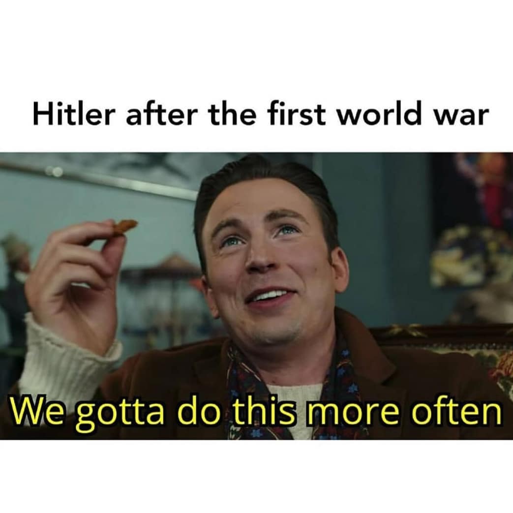 knives out - Hitler after the first world war We gotta do this more often
