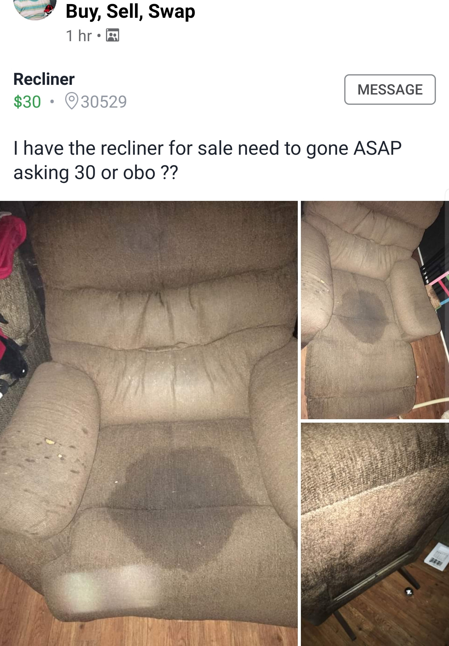 car seat cover - Buy, Sell,Swap 1 hr. Recliner $30. 30529 Message I have the recliner for sale need to gone Asap asking 30 or obo??