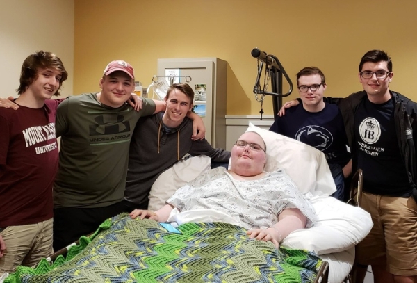 gamers meet in real life at bedside