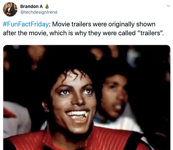 beliebers vs supernatural - Brandon A 4 Movie trailers were originally shown after the movie, which is why they were called "trailers".