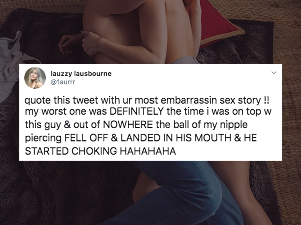 26 Embarrassing Sex Stories.