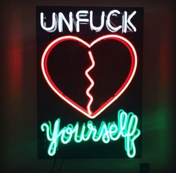 neon sign - Unfuck yourself