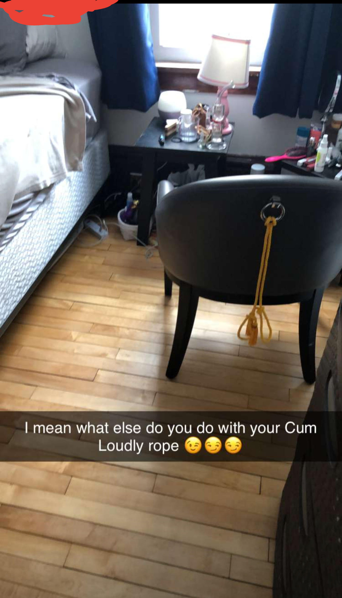 floor - I mean what else do you do with your Cum Loudly rope