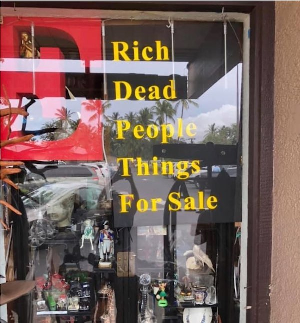 window - Rich Dead People For Sale