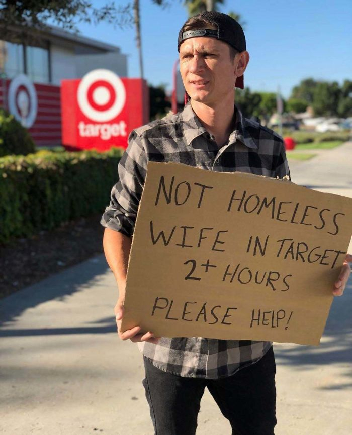 not homeless wife in target - Large Not Homeless Wife In Target 2 Hours Please Help!