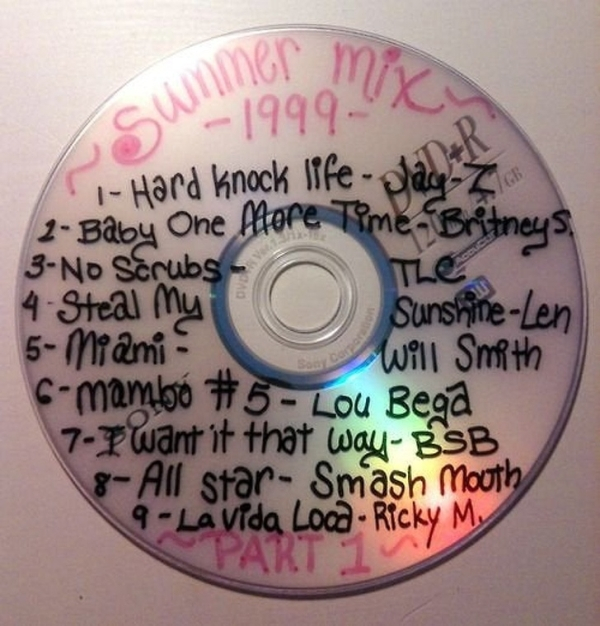 90s mix cd - umer mix Gu19992X Hard Knock lifeplads 2 Baby One More TimeBritneys 3No Scrubs Tle 4 Steal My SunshineLen 5 Moami Will Smith 6mambo Lou Bega 7 I Want it that way Bsb 8 All star Smash Mouth 9 La Vida Loca Ricky My Part 1