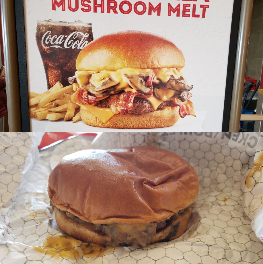 fast food - Mushroom Melt CocaCoh