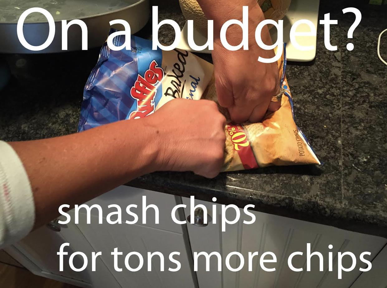 nail - On a budggt? X wat Potato smash chips for tons more chips