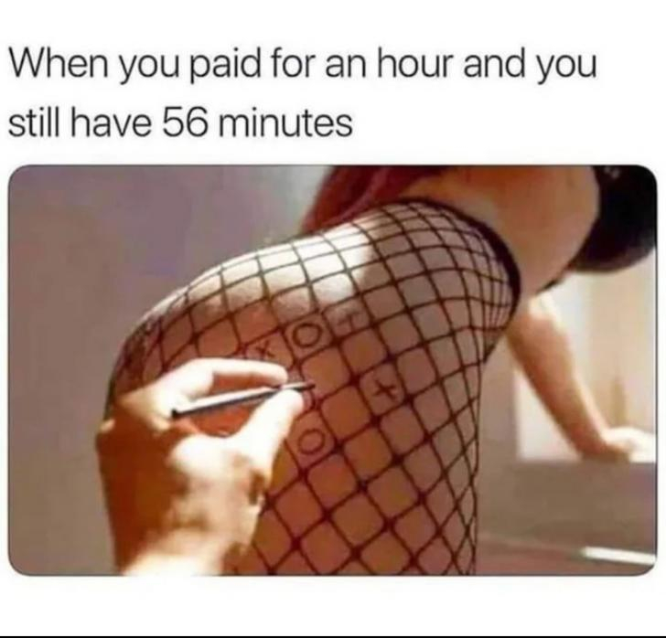 you paid for an hour and you still have 56 minutes - When you paid for an hour and you still have 56 minutes
