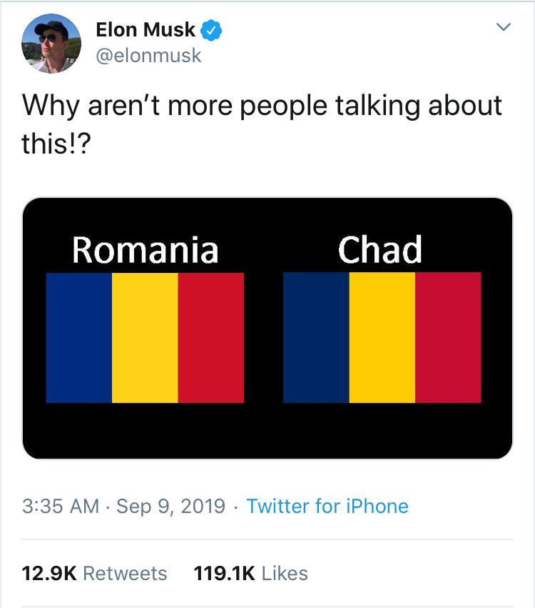 multimedia - Elon Musk Why aren't more people talking about this!? Romania Chad Twitter for iPhone