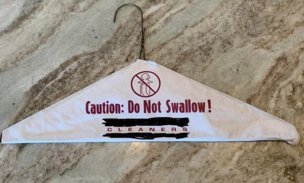signage - Caution Do Not Swallow! Cleaners