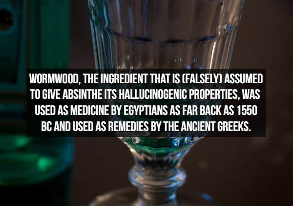 new york rangers - Wormwood. The Ingredient That Is Falsely Assumed To Give Absinthe Its Hallucinogenic Properties, Was Used As Medicine By Egyptians As Far Back As 1550 Bc And Used As Remedies By The Ancient Greeks.