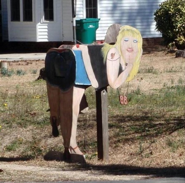 funny homemade mailboxes