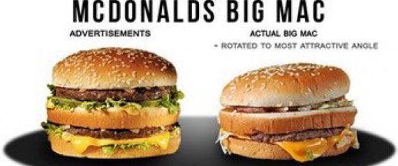 big mac real - Mcdonalds Big Mac Advertisements Actual Big Mac Rotated To Most Attractive Angle