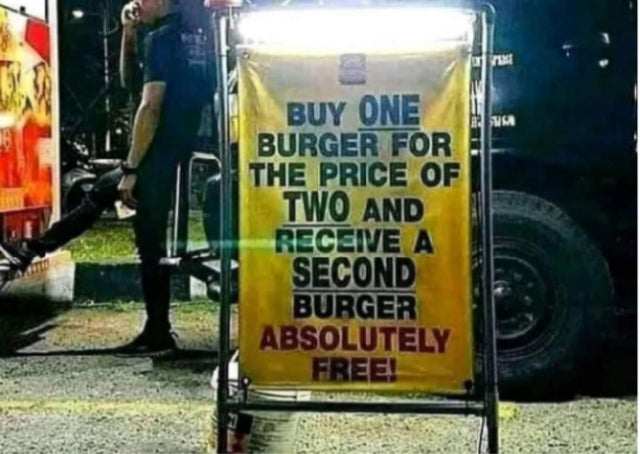 PewDiePie - Va Buy One Burger Forse The Price Of Two And Receive A Second Burger Absolutely Free!