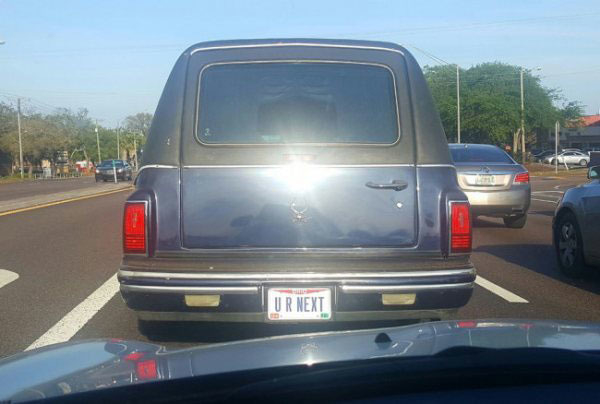 funny hearse license plates - Ur Next